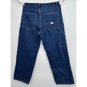 GAP fleece‎ lined denim carpenter painter work pants sz 38 tag vtg y2k workwear